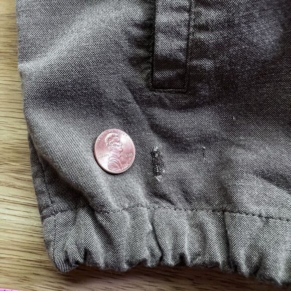 St. John Drawstring Track Jacket Viscose And Wool Olive Green Size Medium - Picture 11 of 12